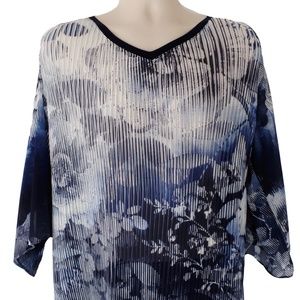 CJ Banks Quarter Sleeve Top Size X